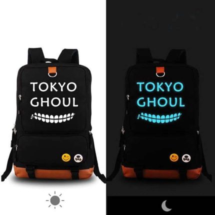 Wysokiej jakosci Anime Preppy ghule z tokio druk swietlny plotno moda podrozna plecak plecak szkolne torby dla nastolatkow